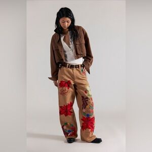 $298! Sold Out! Free People We The Free Bright Time Craft Pants NEW